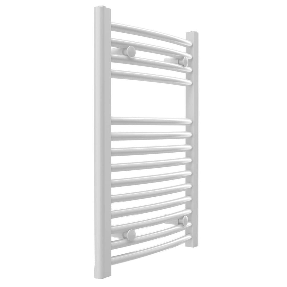 Calorifer (radiator) de baie Termax 600/1490 mm, tip scarita din otel + suport prosop, 1082 W, curbat
