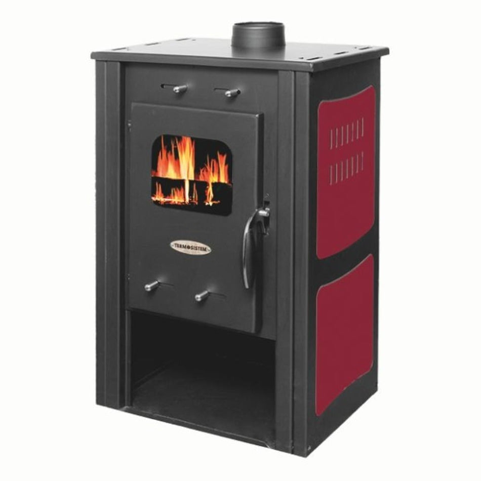 Soba pe lemn Termax Haiduc, 7.02 kW, randament 85.74%, 45 m², Bordo