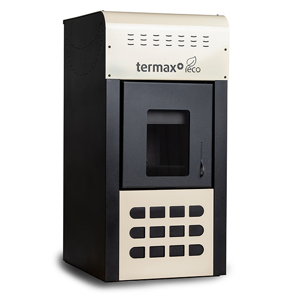 Termosemineu Cu Peleti, Termax Kamin, ECO, Crem, 25 kW